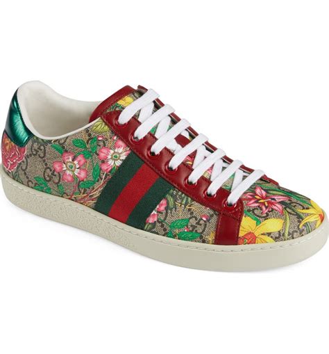 gucci ace sneakers flowers|gucci ace sneakers gg print.